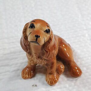 Vintage Hagen Renaker Cocker Spaniel Dog sitting‎ Figurine Miniature mini READ